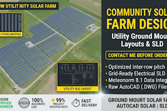 do community solar farm design and utility ground mount layout