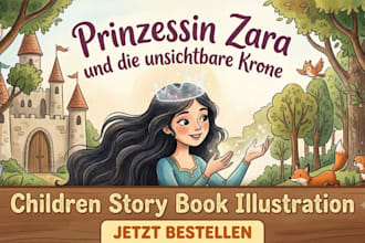 children story book illustration children story book