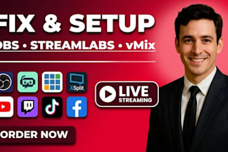 setup and fix obs studio streamlabs and vmix for twitch youtube tiktok and kick
