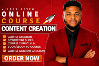 create online course content and curriculum