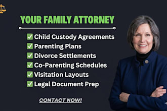 draft a child custody agreement and parenting plan