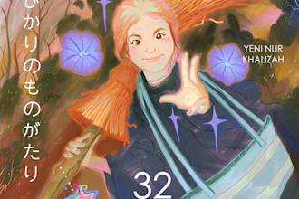 draw a magazine cover art