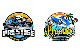 design high quality creative jet ski logo design for your company