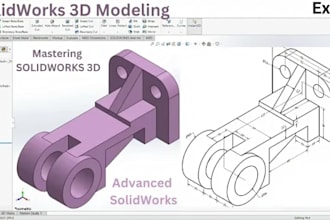 design solidworks product prototypes for manufacturing and production