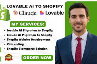 migrate lovable ai to shopify claude custom fluid code backend api store setup