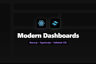 build a modern react and tailwind CSS dashboard or UI