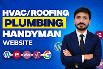 build a contractor, plumbing, hvac, roofing website