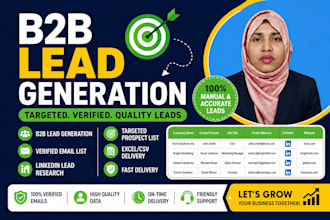 do b2b lead generation, verified email list building