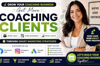 generate life coaching leads business coaching with facebook ads and google ads