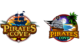 design high quality modern pirate logo with free source files