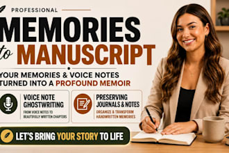 ghostwrite memoir writing, biography or write life story as a ghostwriter