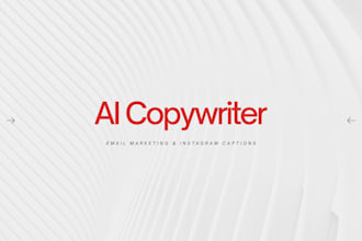 be your ai copywriter for email marketing and instagram captions