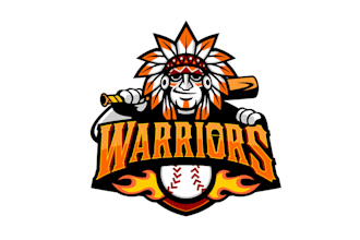 design modern warriors brand theme logo