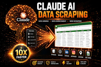 do data scraping, data enrichment and data mining with claude ai