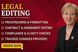 proofread and edit your legal documents and writing