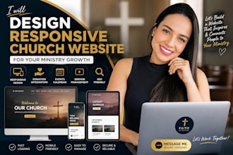 design responsive church website for ministry growth