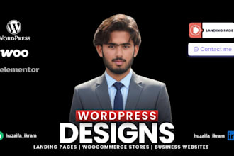design, redesign wordpress websites and woocommerce stores