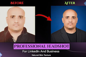 do professional headshot and photo retouching