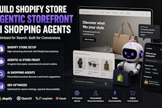 build shopify store agentic storefront ai shopping agents optimized for search