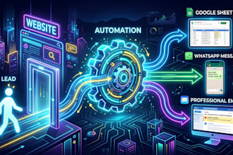 build n8n automation for lead capture, whatsapp, and ai workflows