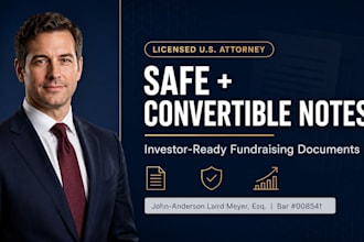 draft a premium safe note agreement for your startup fundraising