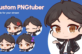 draw expressive pngtuber chibi for your stream