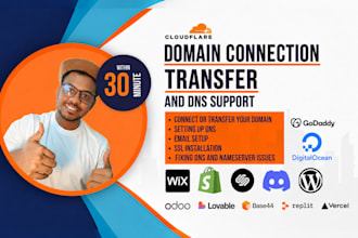 connect or transfer domain to wix shopify squarespace or any website