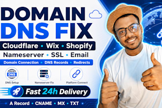 fix domain dns nameserver cloudflare wix shopify and email issues