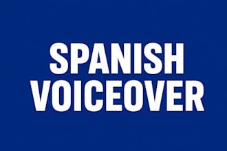 record a professional native spanish voice over