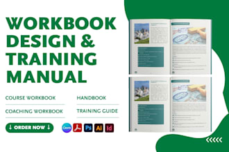 design course workbook, coaching workbook, training manual, employee handbook