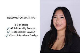 professionally format and improve your resume or CV