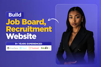 design modern recruitment website job board staffing agency hiring portal