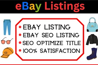 do ebay listing, ebay product listing, ebay product upload, ebay lister