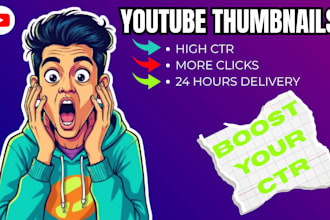design viral youtube thumbnails with high click through rate