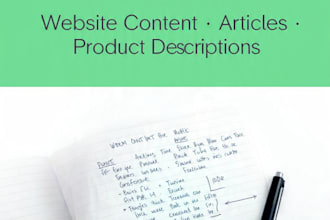 write article and blog post for you