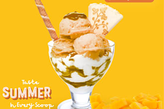 design eyecatching food and beverage advertisement posters