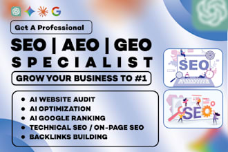 optimize your website for chatgpt, gemini, google ai with GEO aeo SEO