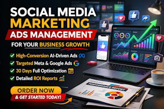 manage social media and run high converting meta, google, and PPC ads