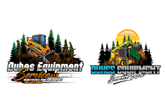 design unique creative skid steer logo for your business