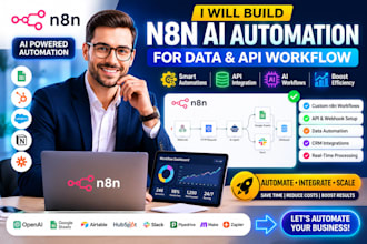build n8n ai automation for data and API workflow