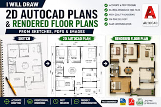 draw 2d autocad plans