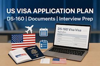 plan your US visa application, ds 160, interview preparation, document checklist