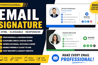 design clickable email signature for gmail outlook