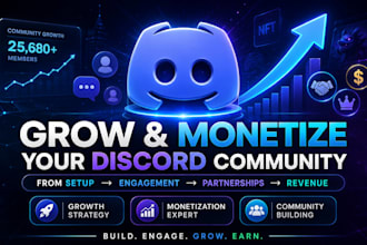 build a professional discord community for growth, engagement and monetization