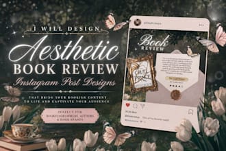 aesthetic bookstagram post design