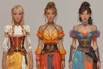 do fantasy characters or fantasy illustration