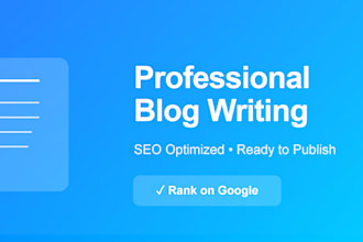 write SEO optimized blog posts that rank and convert readers
