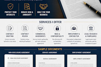 draft, review and negotiate business contracts and agreements