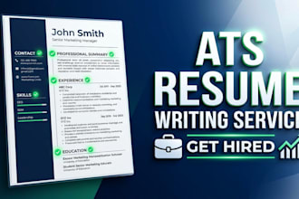 write or rewrite an ats friendly resume and professional CV