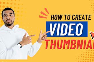 design viral and clickable youtube thumbnails
